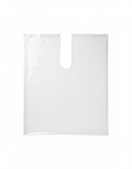 Top-down view of surgical U-drape