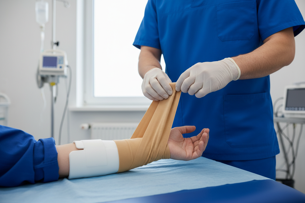 Orthopedic splint application