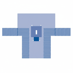 Top-down view of surgical drape