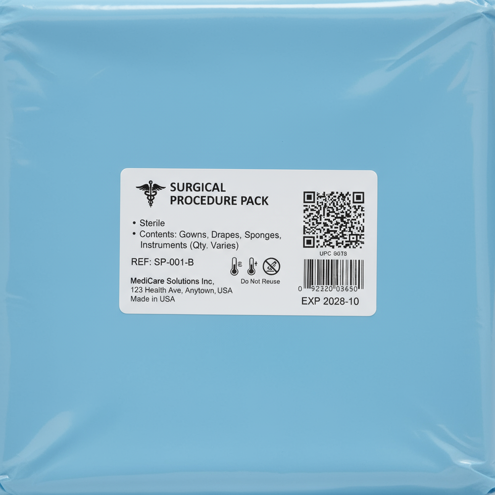 Close-up of product labeling