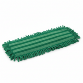 Top-down close-up view of microfiber mop head