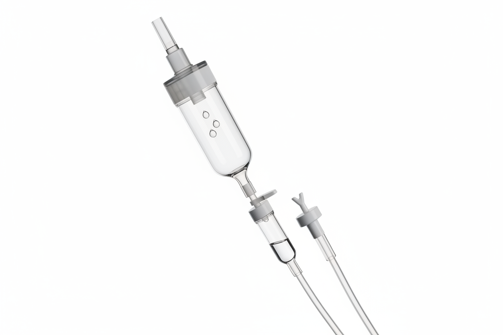 Universal Spike and Drip Chamber