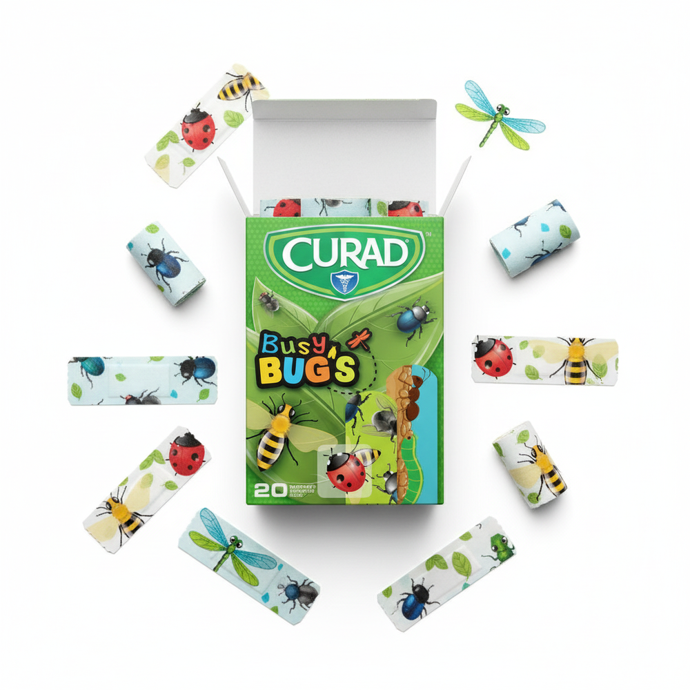 Busy Bugs Bandages - Flat Lay