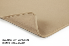 Vinyl barrier backing corner detail