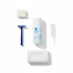 Top-down view of kit contents