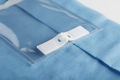 Sterile CV Split Surgical Drape with Clear Anesthesia Pouch - Premium 5-Layer SMS Barrier Protection