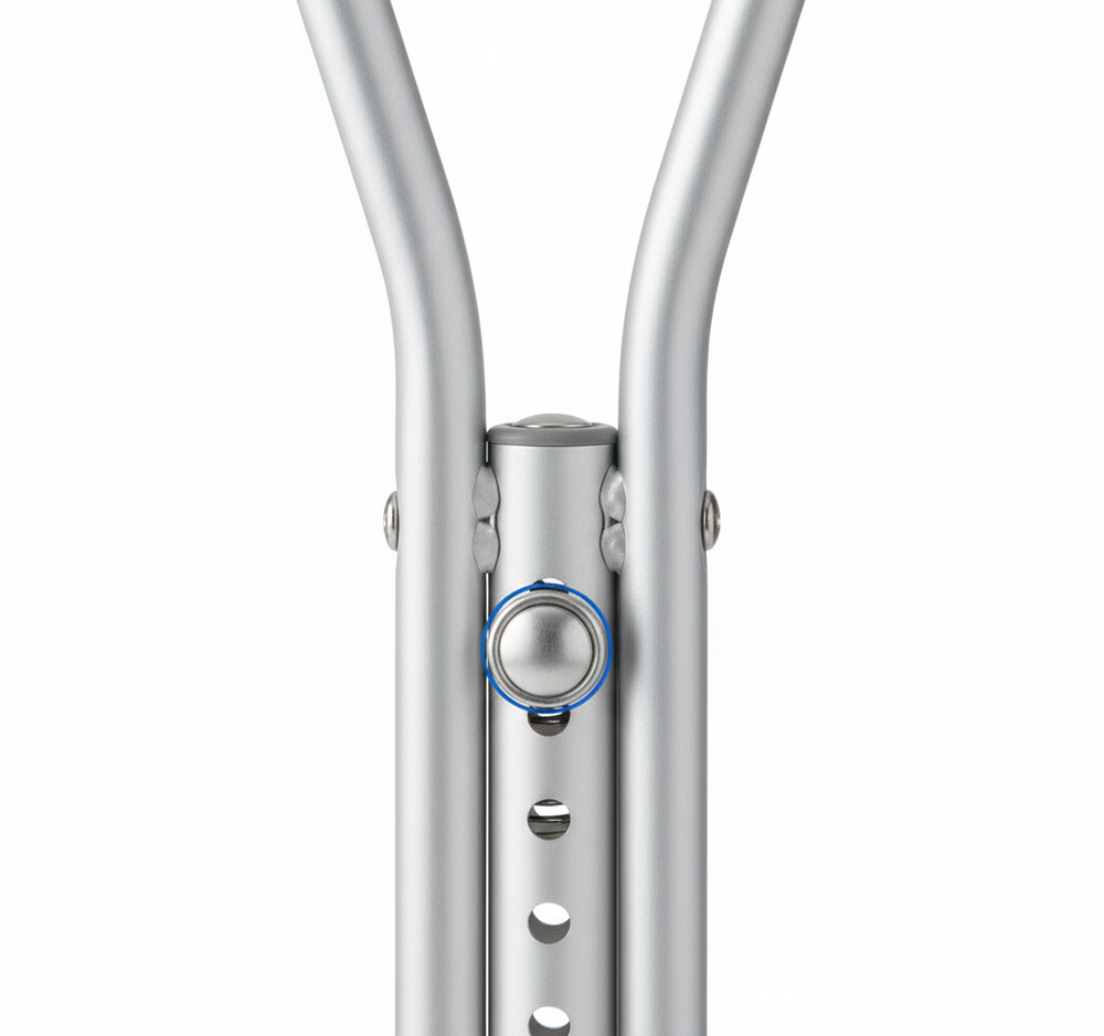 Push-button adjustment close-up