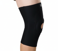 Rear view of knee support