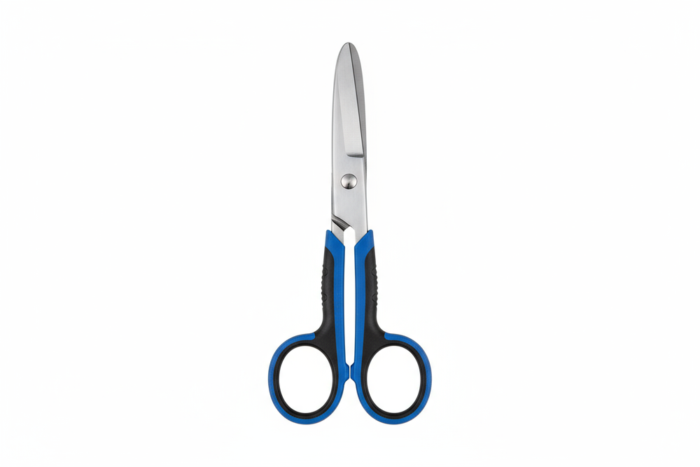 Front view of lister bandage scissors
