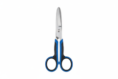 Front view of lister bandage scissors