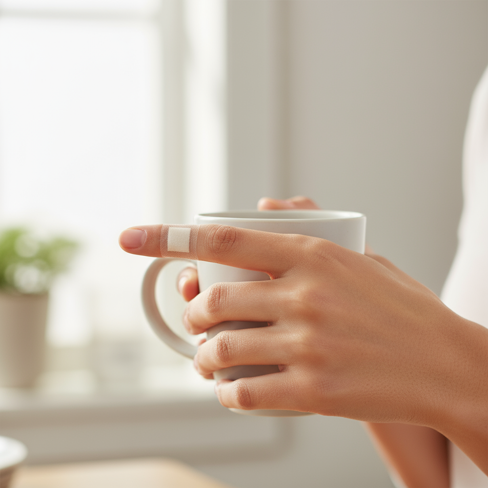 Lifestyle shot - in use on finger