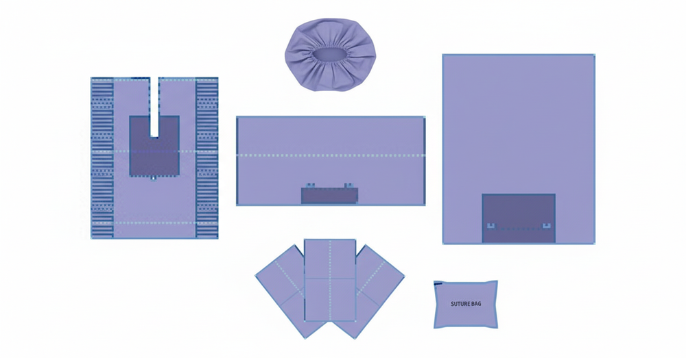 All components laid out