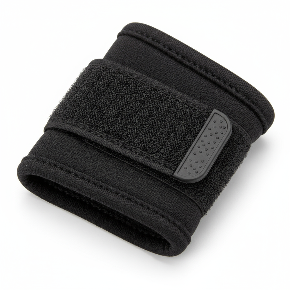 Close-up of strap mechanism