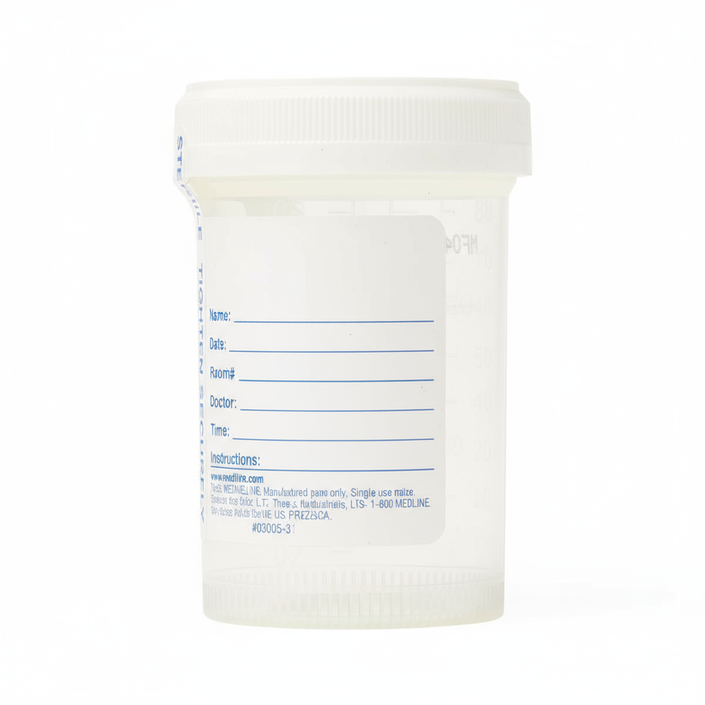 Back view with patient ID label