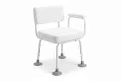 Front view of padded transfer bench