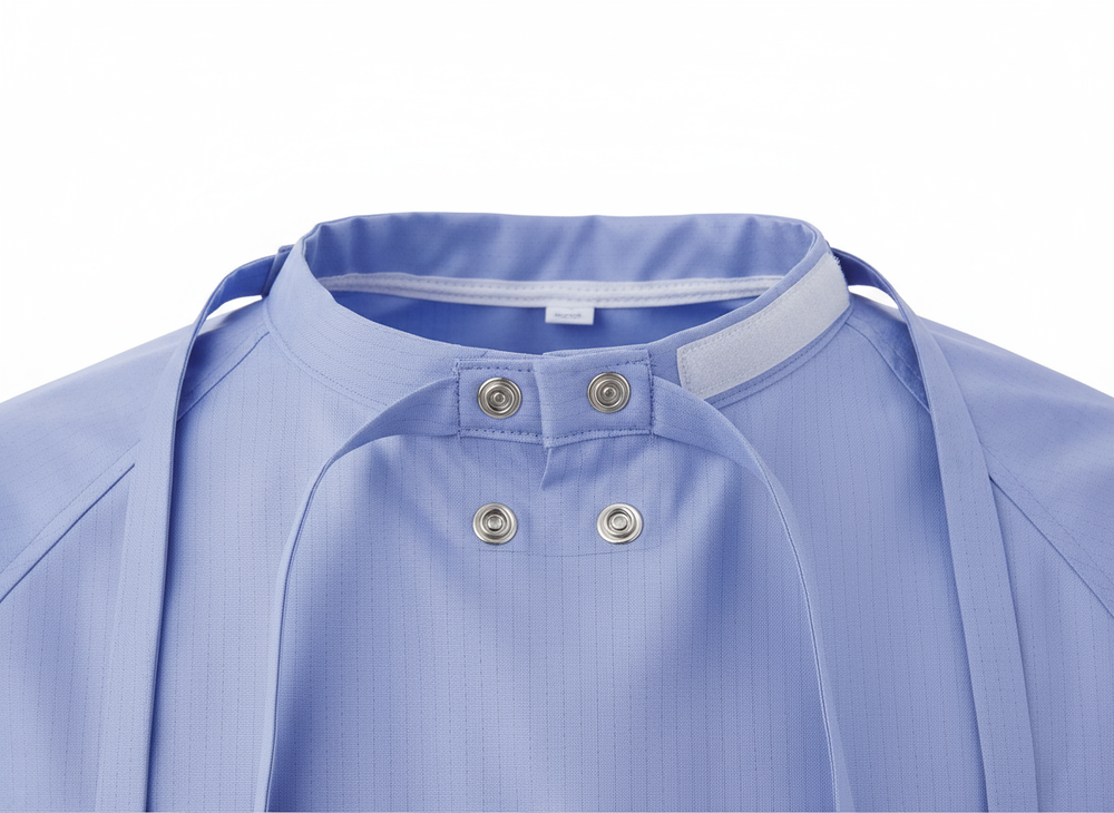 Close-up of neck closure