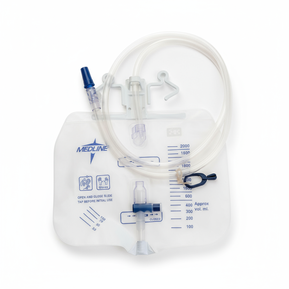 Top-down view of ports and clamp