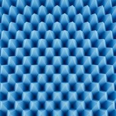 Close-up convoluted foam texture detail