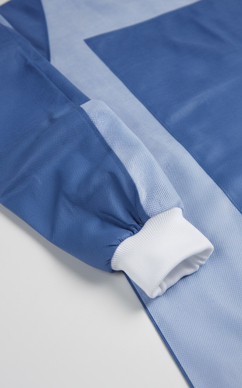 Sleeve detail - poly-reinforced breathable film