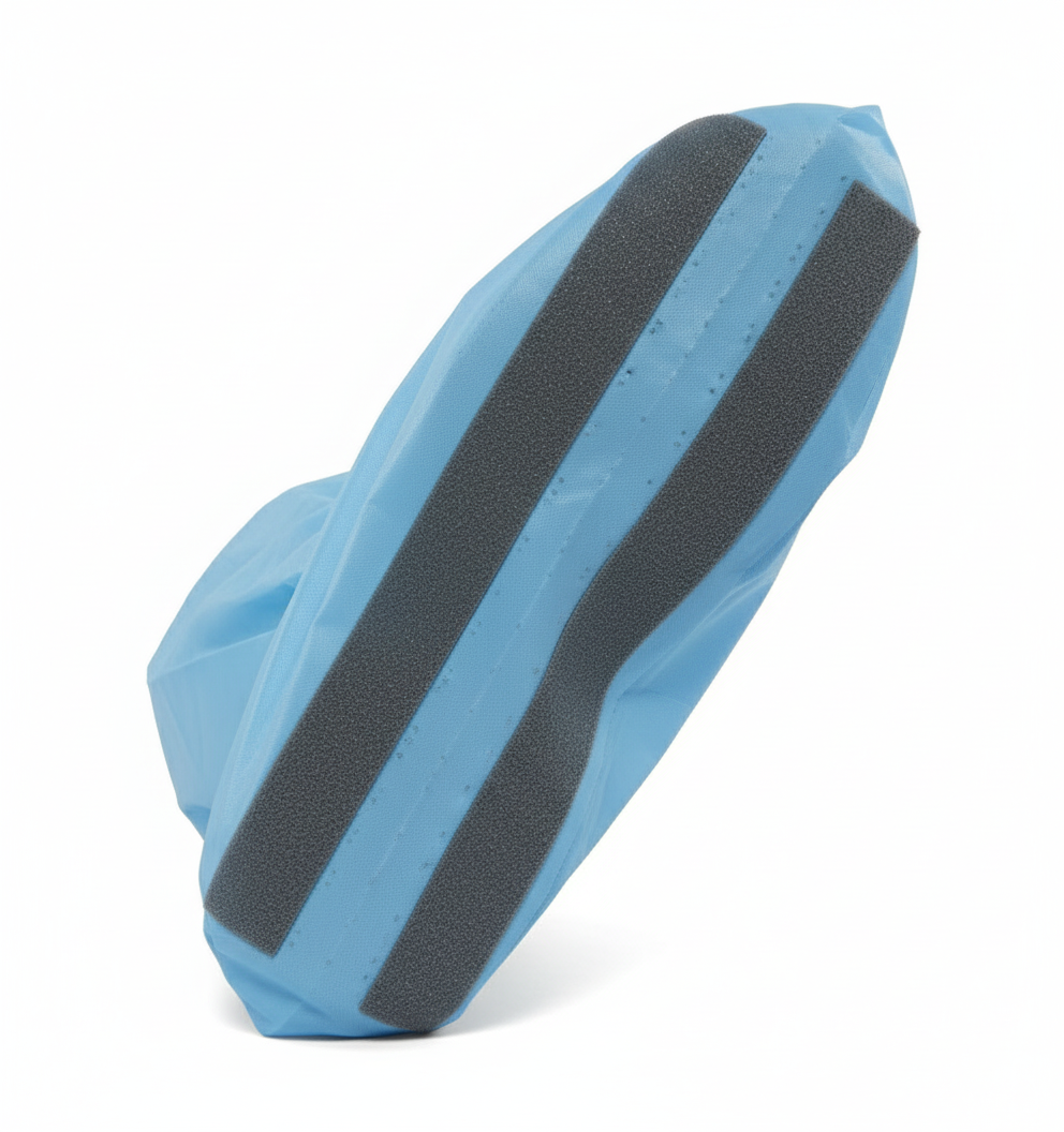 Bottom view showing non-skid tread