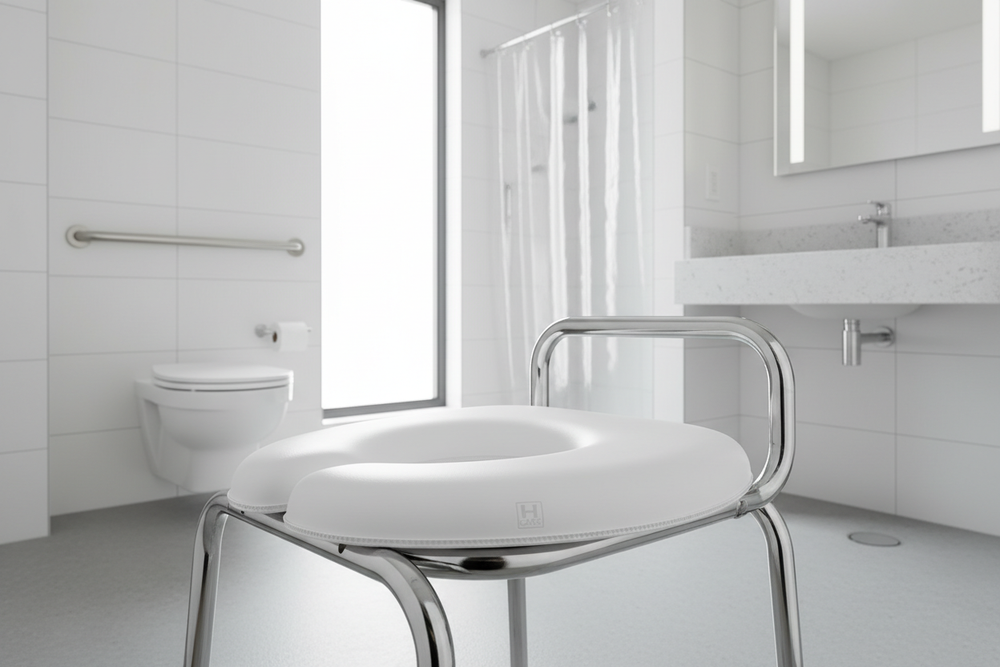 Installed in bathroom context