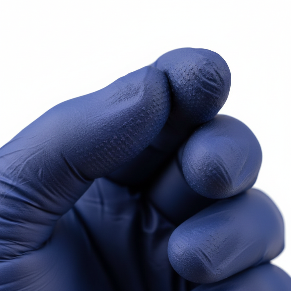 Close-up of textured fingertip grip pattern