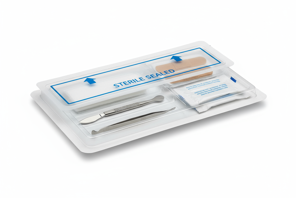 Sterile Debridement Kit - Angled Side View