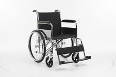 Front view of Medline transport wheelchair