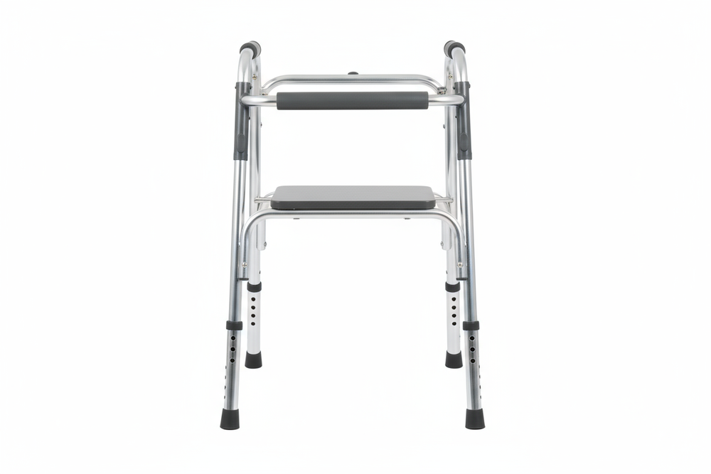 Front view of Medline Folding Paddle Walker