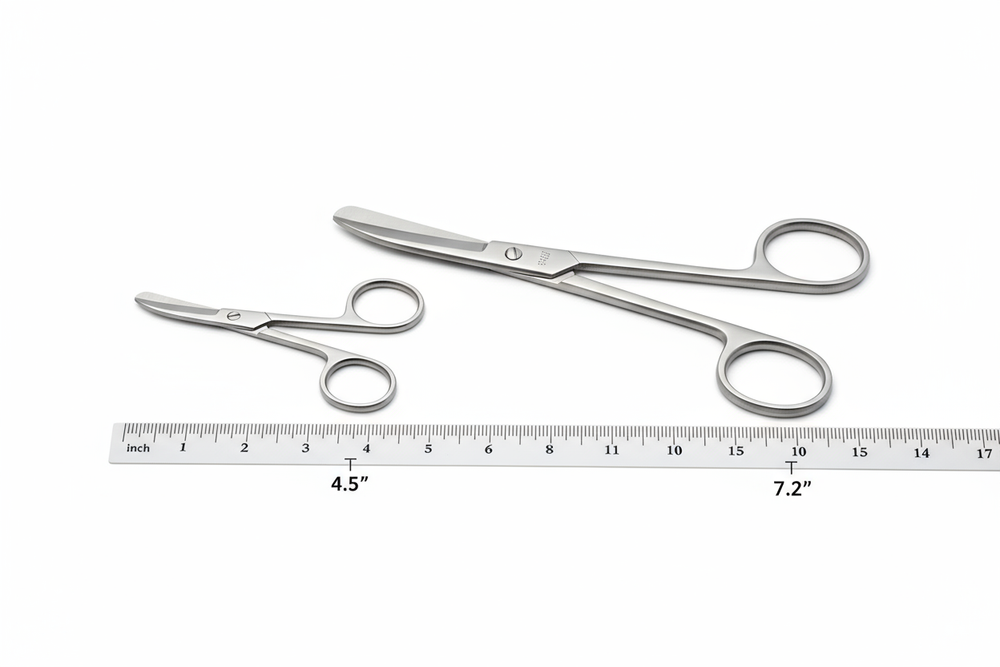 Size comparison with ruler