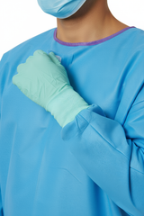 Close-up of knit cuffs and neck closure