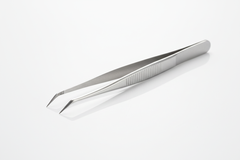 Professional Stainless Steel Precision Eyebrow Tweezers - 4 Inch Medical Grade, Single-Use, Nonsterile (Box of 12)