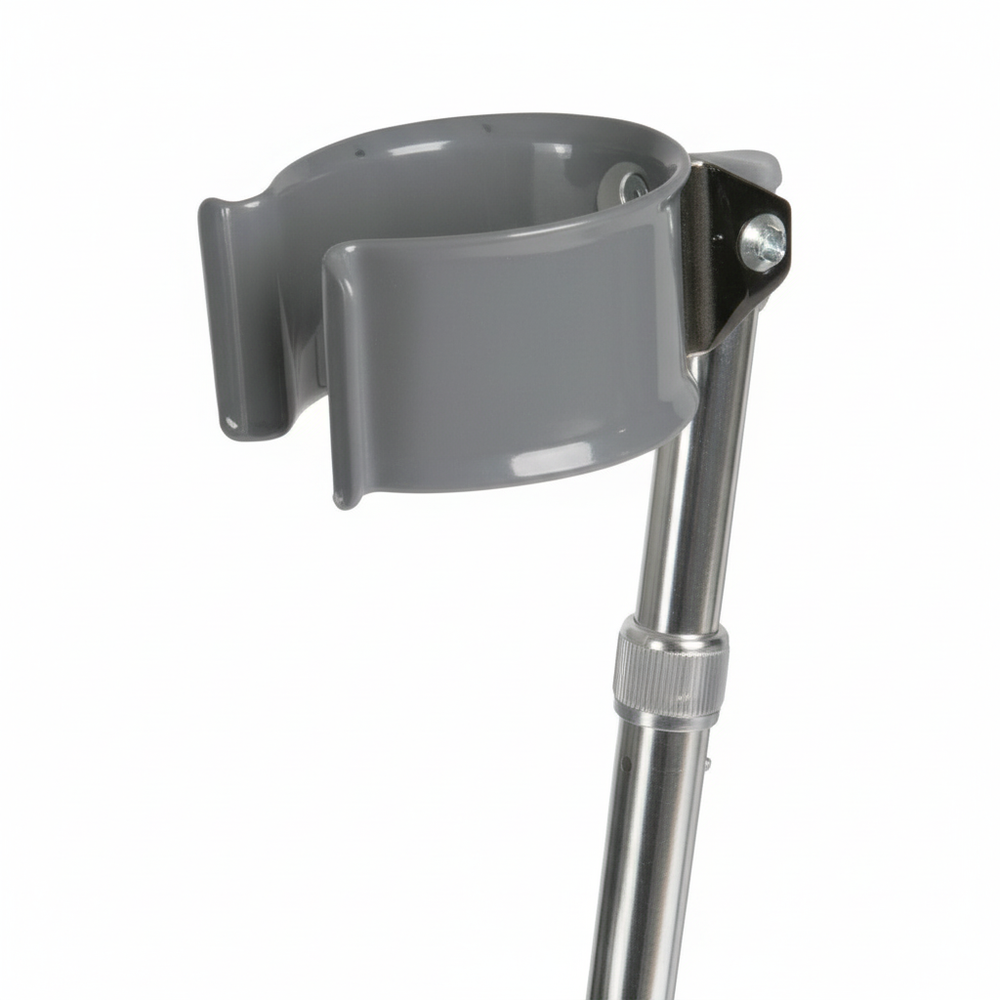 Close-up detail of arm cuff and adjustment mechanism