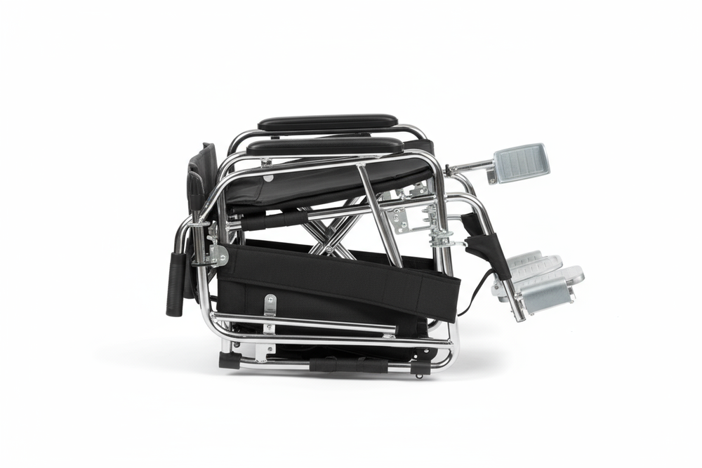 Folded wheelchair for storage