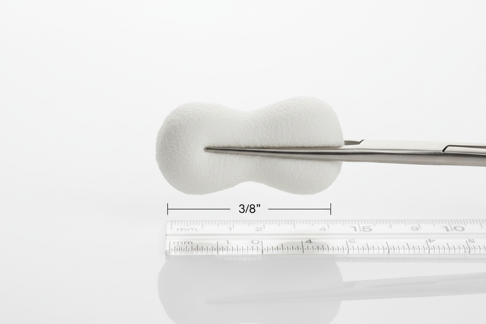 Peanut Sponge with Surgical Forceps