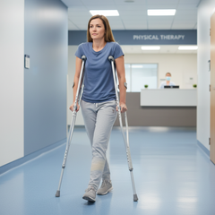 Lifestyle shot demonstrating proper usage during recovery