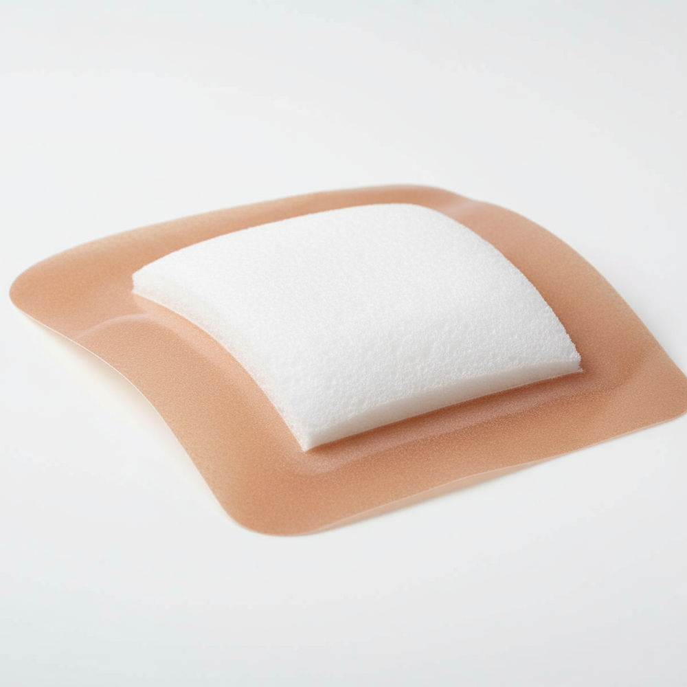 Close-up foam texture detail