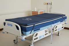 Lifestyle shot on hospital bed