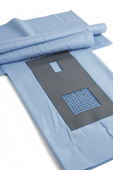 Close-up detail view of reinforced table cover