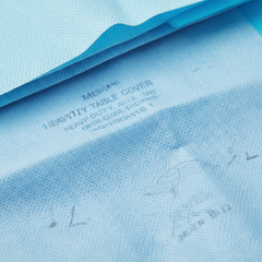 Close-up detail of table cover