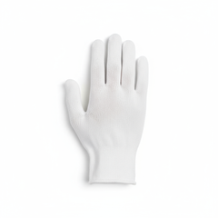 Top-down flat lay view of glove liner