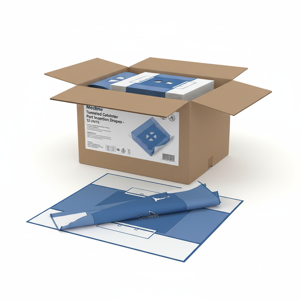 Product packaging with drape