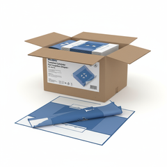 Product packaging with drape