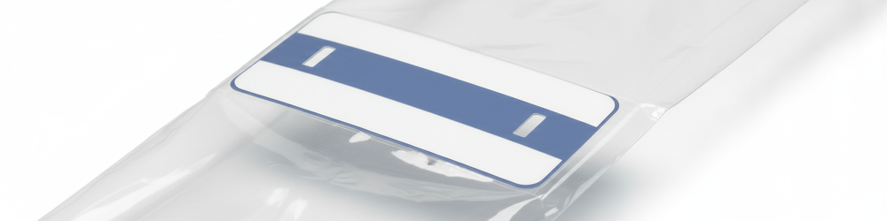 Close-up of adhesive attachment system