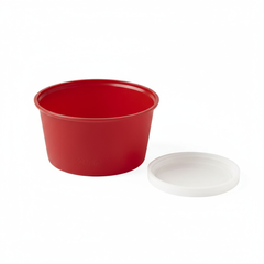 Container with lid removed