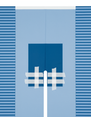 Detail of bilateral splits with tape