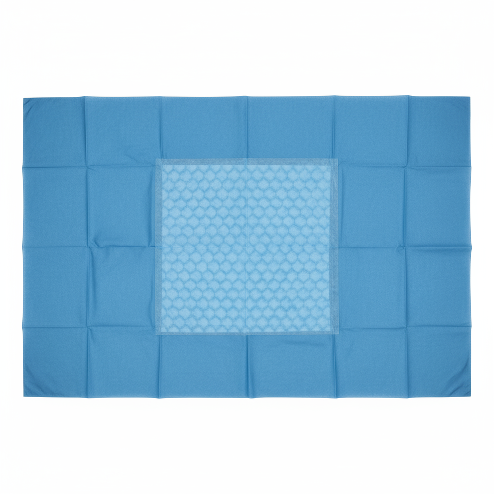 Drape laid flat showing full dimensions