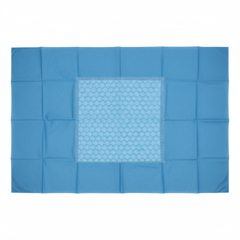 Drape laid flat showing full dimensions