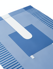 Close-up of fenestrated opening and fabric texture