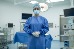 Surgical Gown in Clinical Use